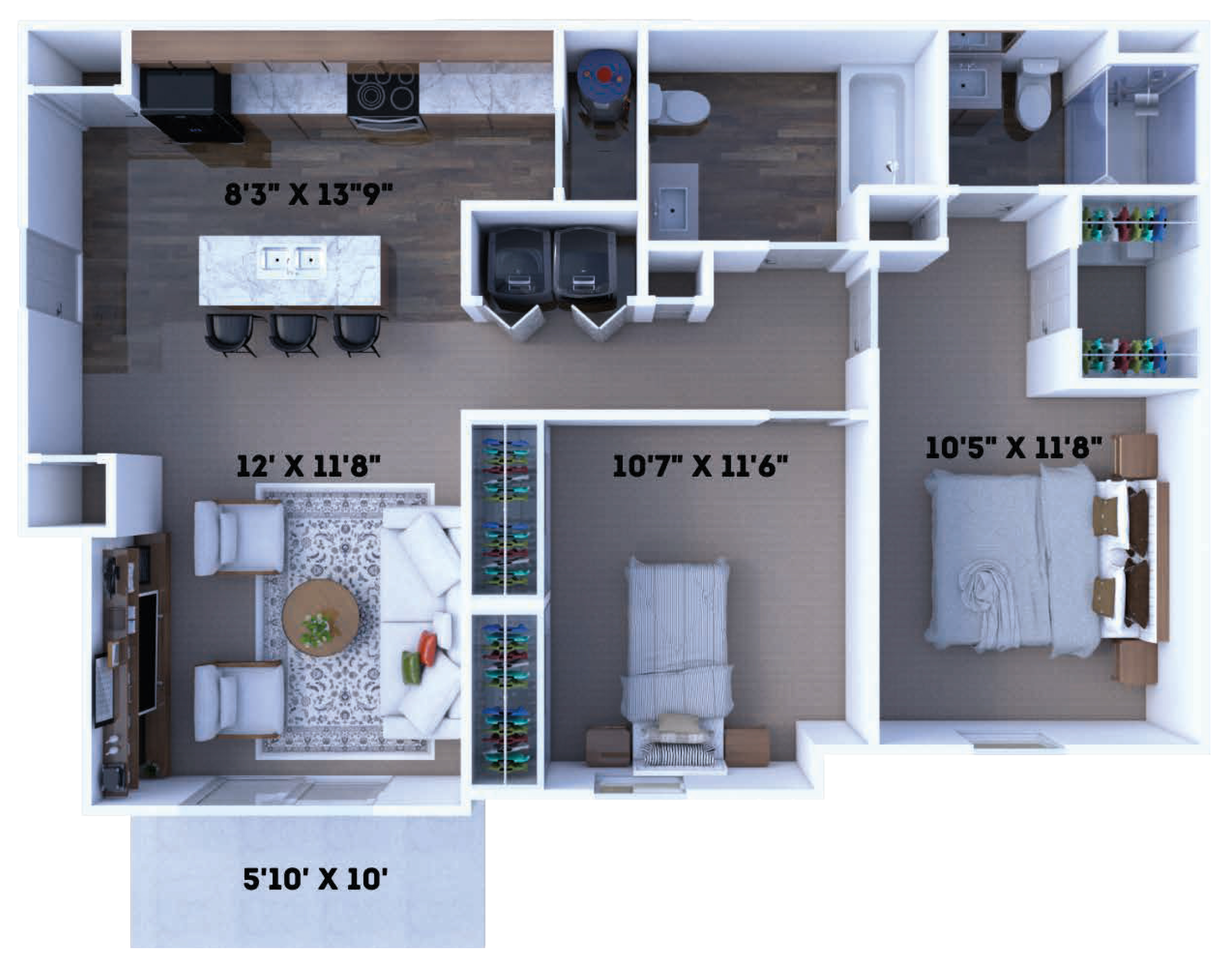 The Sandusky floor plan